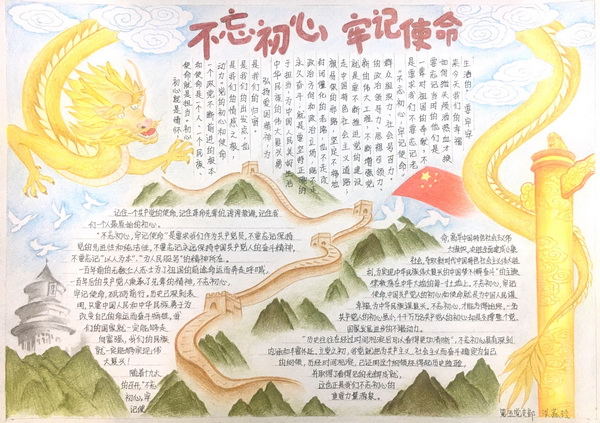 白云山制藥總廠“不忘初心、牢記使命，我與總廠共奮進”  慶祝中華人民共和國成立70周年主題手抄報創(chuàng)作比賽 優(yōu)秀作品展示